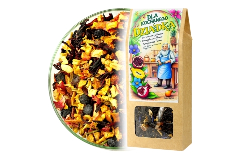 Herbata Owocowa SZNAPSIK DZIADUNIA (KT) (50g) Idealna Na Dzień Dziadka !!